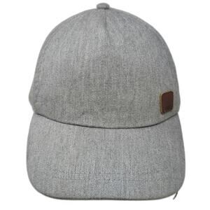 Roxy 5 Panel Gray One Size Strapback Small Logo Patch Soft Jersey Baseball Hat